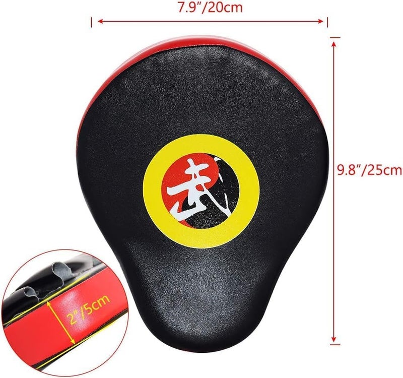 TLBTEK Taekwondo Kick Shield - Muay Thai MMA Karate Kickboxing Training Pads - Curved Leather Strike Shield - Image 4
